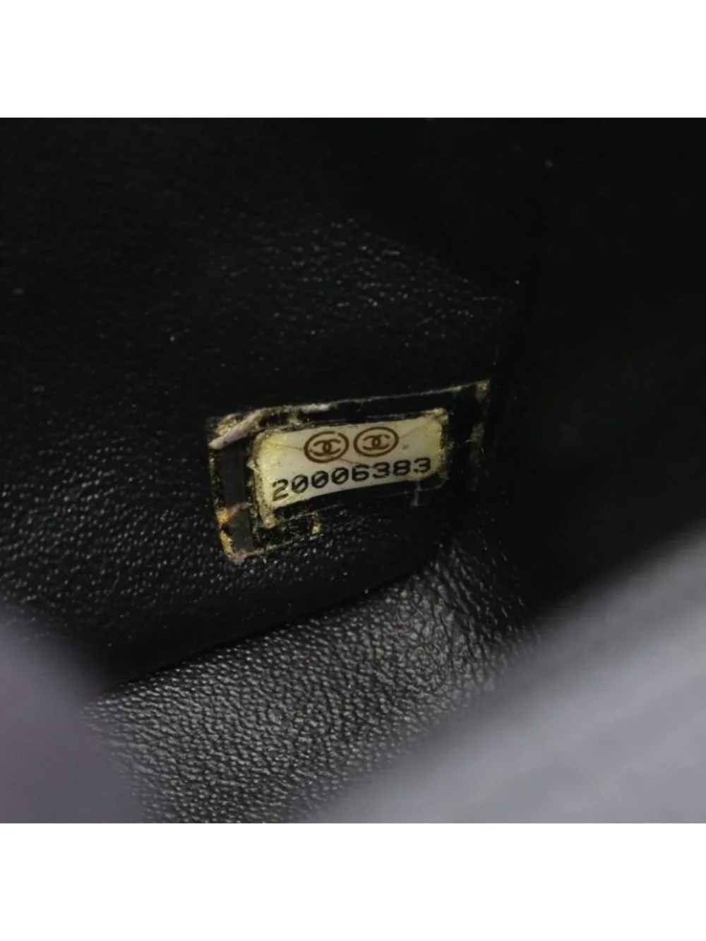 Chanel Shoulder Bag Mini Quilted Black Caviar Leather Chain